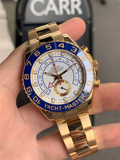 rolex yacht master ii yellow gold replica|rolex yacht master 2 two tone.